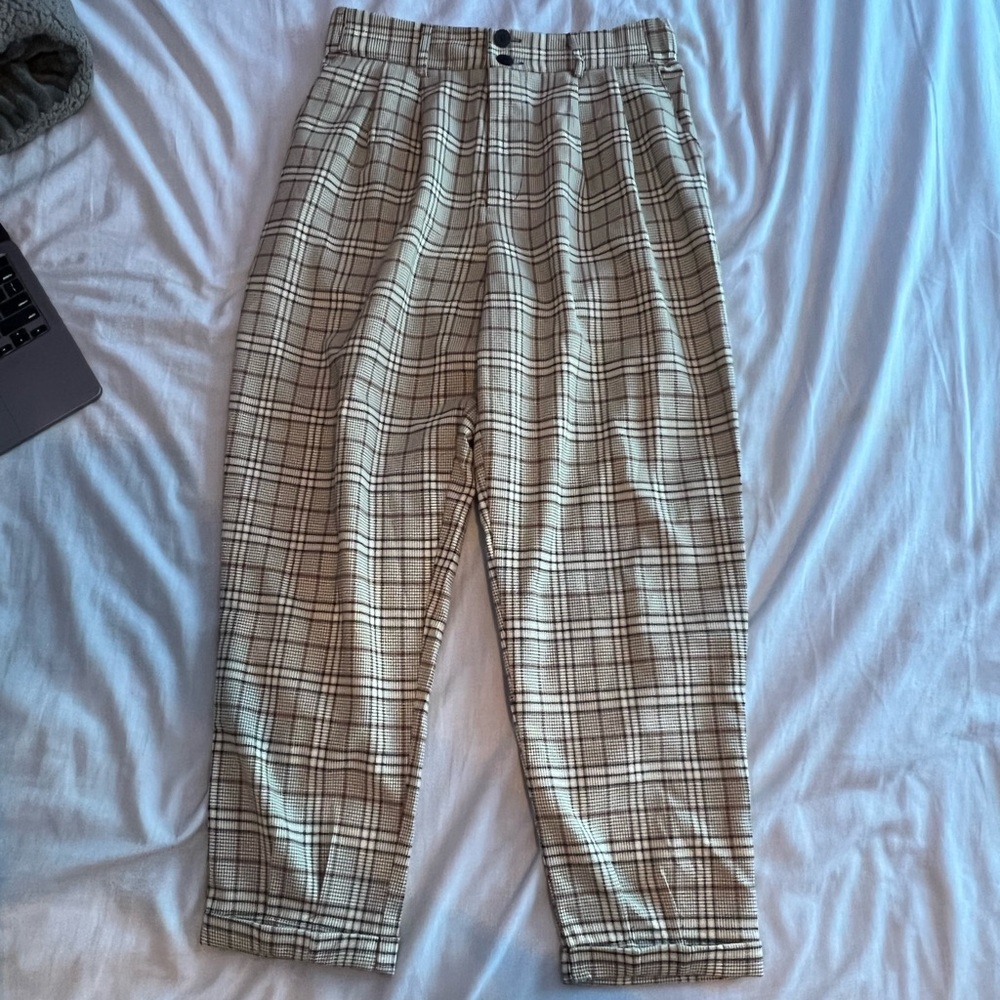 Tillys Plaid Straight Pants
